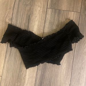 Off shoulder crop top